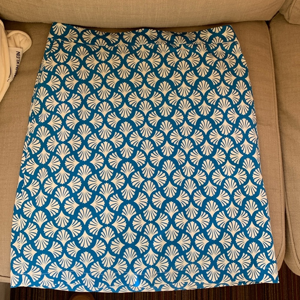 Boden blue and white 10L skirt